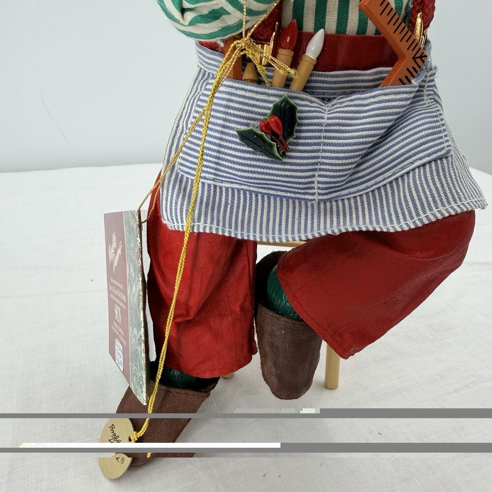 Vintage Possible Dreams Clothtique Santa Claus Figurine "Finishing Touch" 713121 - Picture 4 of 10